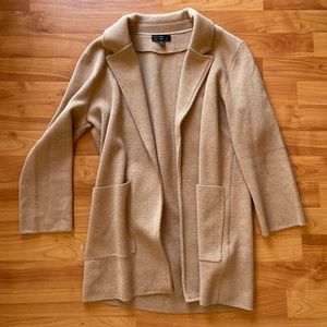Camel J.crew sweater blazer
